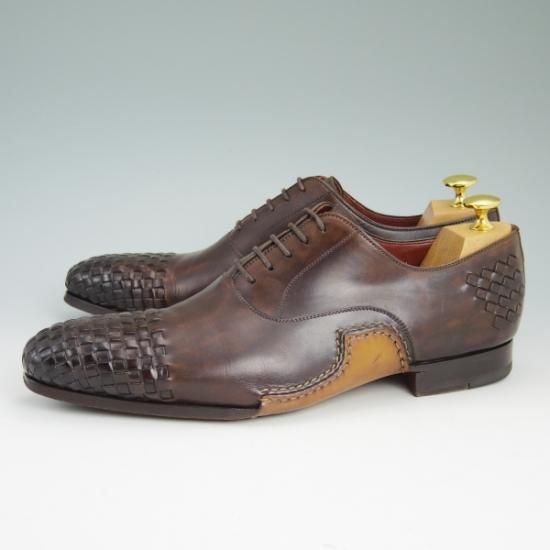 極美品★マグナーニ SIZE 41.5【★オパンケ ボロネーゼ製法/イントレチャート】メッシュ/MAGNANNI★b087