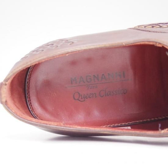 極美品★マグナーニ SIZE 41.5【★オパンケ ボロネーゼ製法/イントレチャート】メッシュ/MAGNANNI★b087