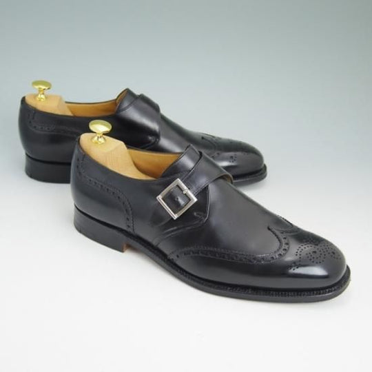 極美品★チャーチ 80G/UK8【★100ラスト/カーディガン/Cardigan/4都市ロゴ/モンクストラップ/フルブローグ/ウイングチップ】Church's★b090