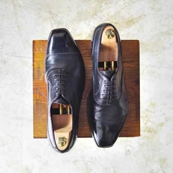 ★(英)ジョージクレバリー UK8.5程度【★高級!!ビスポーク商品】ストレートチップ/GEORGE CLEVERLEY★b093