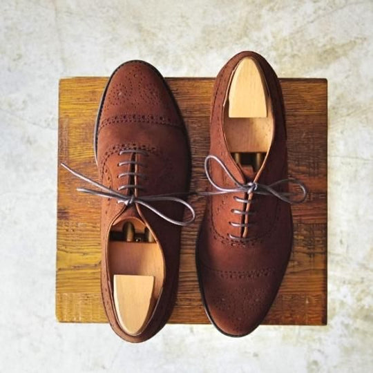 未使用★バーカー UK5.5【★セミブローグ】スエード/6055DW01/F2/175D/BARKER★b097