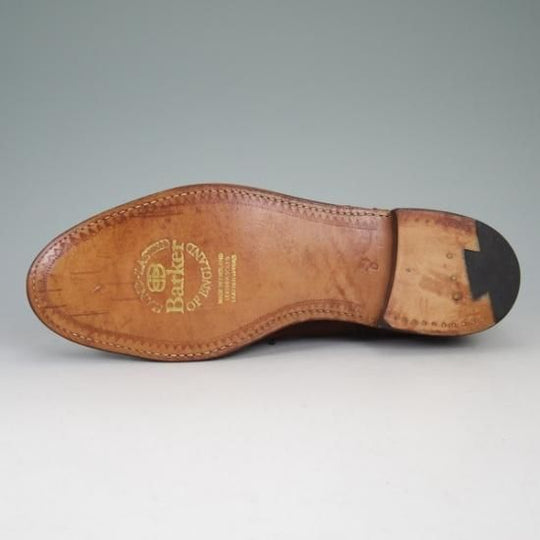 未使用★バーカー UK5.5【★セミブローグ】スエード/6055DW01/F2/175D/BARKER★b097