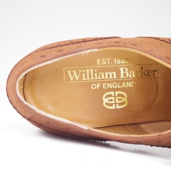 未使用★バーカー UK5.5【★セミブローグ】スエード/6055DW01/F2/175D/BARKER★b097