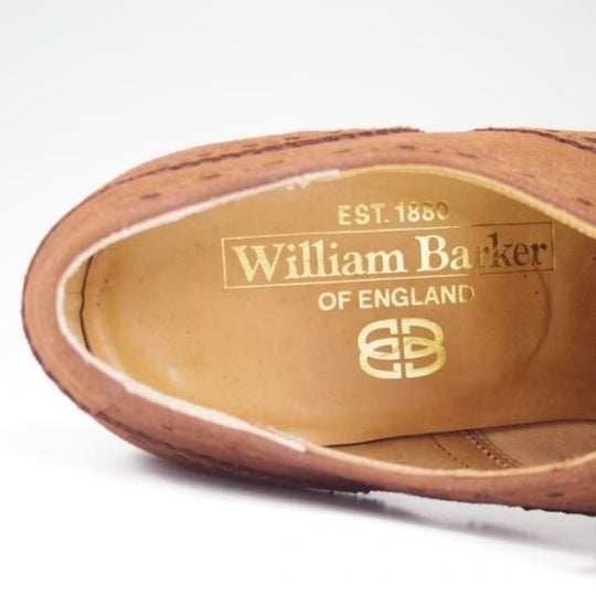 未使用★バーカー UK5.5【★セミブローグ】スエード/6055DW01/F2/175D/BARKER★b097