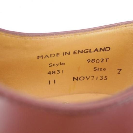 未使用品★サンダース SIZE 7【★ストレートチップ/デッドストック品】SANDERS★b098