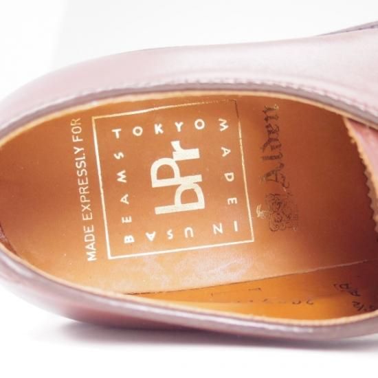 未使用★オールデン 5.5D【★ビームス別注/BEAMS/モックトゥ ブルチャー/レイドンラスト/Uチップ/7112】ALDEN★b099