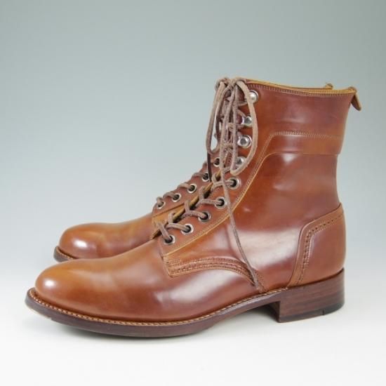 極美品★ショセ 25cm/40【希少色★マホガニー系/コードバン/ホーウィン社】c-7060/ブーツ/chausser★b102