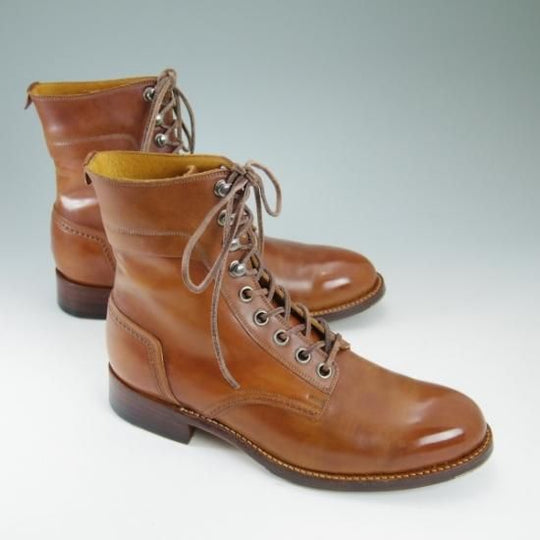 極美品★ショセ 25cm/40【希少色★マホガニー系/コードバン/ホーウィン社】c-7060/ブーツ/chausser★b102