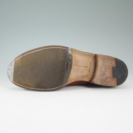 極美品★ショセ 25cm/40【希少色★マホガニー系/コードバン/ホーウィン社】c-7060/ブーツ/chausser★b102