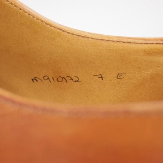 美品★クロケット&ジョーンズ UK6.5/US7E【★ラルフローレン/パープルレーベル別注】RalphLauren/パンチドキャップトゥ/Crockett&Jones★b106