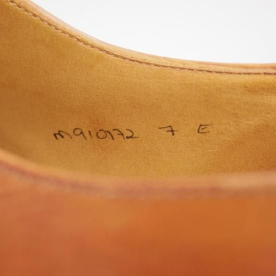 美品★クロケット&ジョーンズ UK6.5/US7E【★ラルフローレン/パープルレーベル別注】RalphLauren/パンチドキャップトゥ/Crockett&Jones★b106