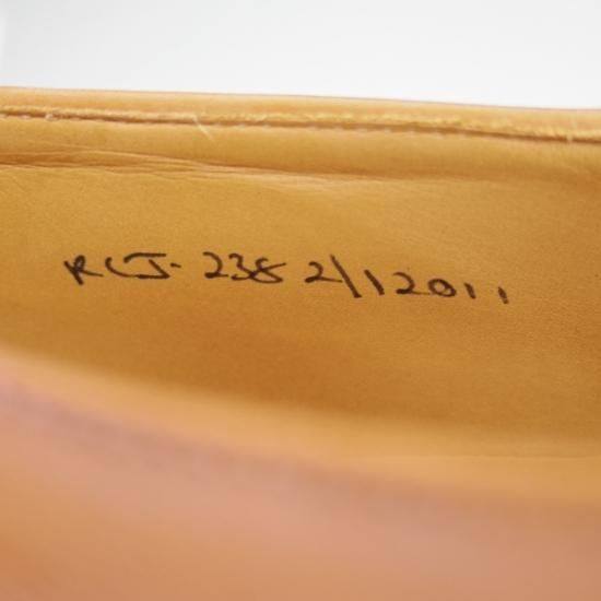 美品★クロケット&ジョーンズ UK6.5/US7E【★ラルフローレン/パープルレーベル別注】RalphLauren/パンチドキャップトゥ/Crockett&Jones★b106