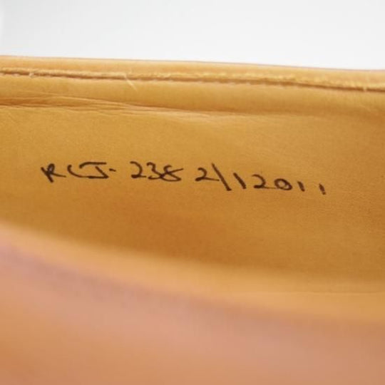 美品★クロケット&ジョーンズ UK6.5/US7E【★ラルフローレン/パープルレーベル別注】RalphLauren/パンチドキャップトゥ/Crockett&Jones★b106