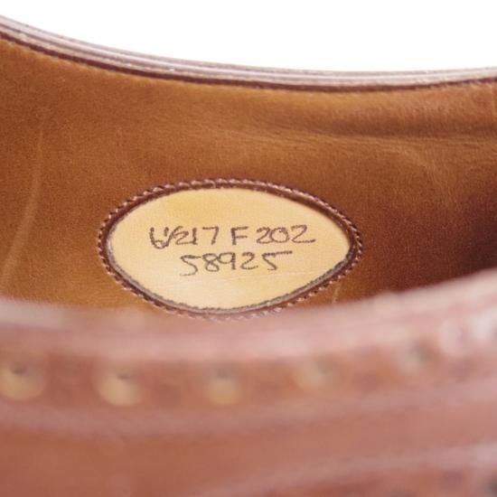 美品★エドワードグリーン 6.5F【★202ラスト/INVERNESS/インヴァネス/イミテーションブローグ/フルブローグ】EDWARD GREEN★b107