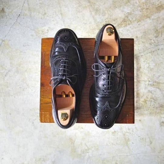 美品★オールデン 6.5E/コードバン【★希少!!ブルックスブラザーズ別注】00072/フルブローグ/BROOKS BROTHERS/Alden★b113