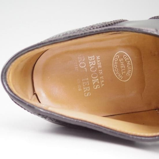 美品★オールデン 6.5E/コードバン【★希少!!ブルックスブラザーズ別注】00072/フルブローグ/BROOKS BROTHERS/Alden★b113