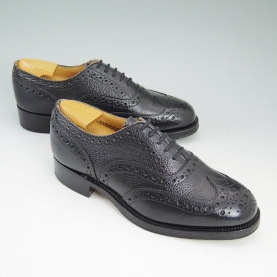 極上★(英)サンダース UK6【★シボ革/フルブローグ】1994/SANDERS★b114