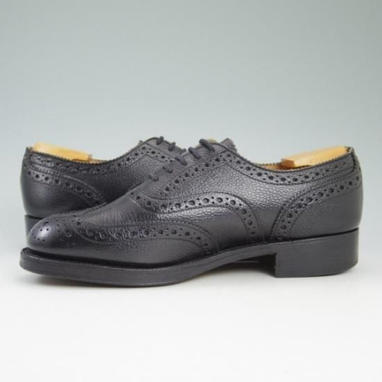 極上★(英)サンダース UK6【★シボ革/フルブローグ】1994/SANDERS★b114