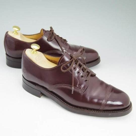 美品★(英)サンダース UK6.5【★ストレートチップ】8803R/ポリッシュドカーフ/SANDERS★b115