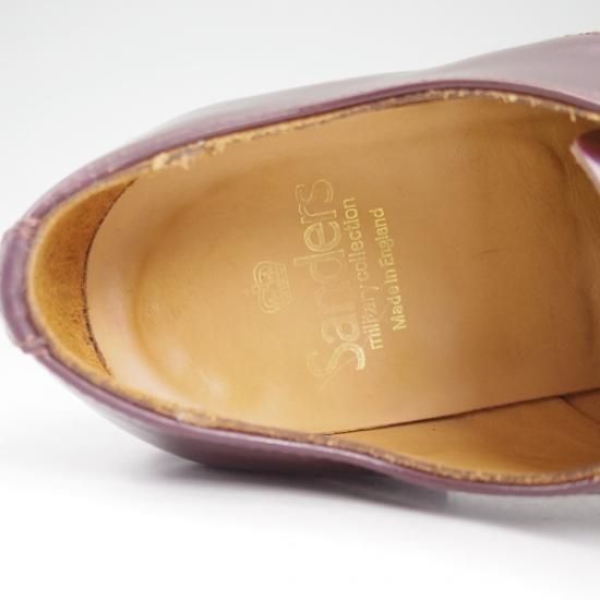 美品★(英)サンダース UK6.5【★ストレートチップ】8803R/ポリッシュドカーフ/SANDERS★b115