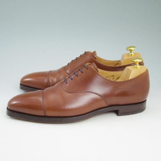 極美品★クロケット＆ジョーンズ 7E【★ハラム/HALLAM/348ラスト/ストレートチップ】Crockett＆Jones★b129
