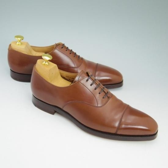極美品★クロケット＆ジョーンズ 7E【★ハラム/HALLAM/348ラスト/ストレートチップ】Crockett＆Jones★b129