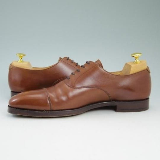 極美品★クロケット＆ジョーンズ 7E【★ハラム/HALLAM/348ラスト/ストレートチップ】Crockett＆Jones★b129