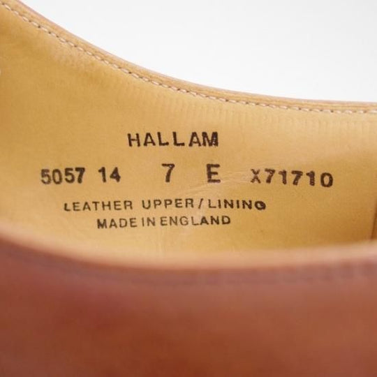 極美品★クロケット＆ジョーンズ 7E【★ハラム/HALLAM/348ラスト/ストレートチップ】Crockett＆Jones★b129