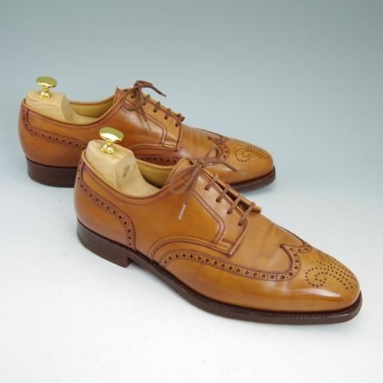 ★クロケット&ジョーンズ 7.5E【★ポールスミス別注/PaulSmith/フルブローグ】Crockett＆Jones★b131