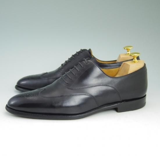 美品★ジョンロブ製 SIZE 42.5/UK8程度【★超希少!!エルメス別注/HERMES】ミスティカーフ/JOHN/ウイングチップ/JOHN LOBB★b140