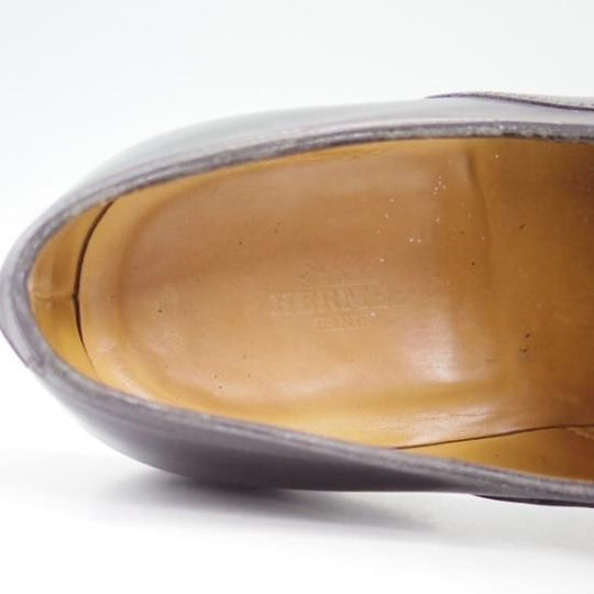 美品★ジョンロブ製 SIZE 42.5/UK8程度【★超希少!!エルメス別注/HERMES】ミスティカーフ/JOHN/ウイングチップ/JOHN LOBB★b140