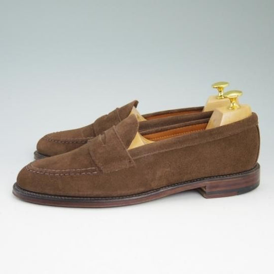 極美品★オールデン 8.5D【★ハワイ名店!!Leather Soul/レザーソウル別注】ヴァンラスト/6245F/VAN/スエード/コインローファー/Alden★b143
