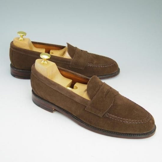 極美品★オールデン 8.5D【★ハワイ名店!!Leather Soul/レザーソウル別注】ヴァンラスト/6245F/VAN/スエード/コインローファー/Alden★b143