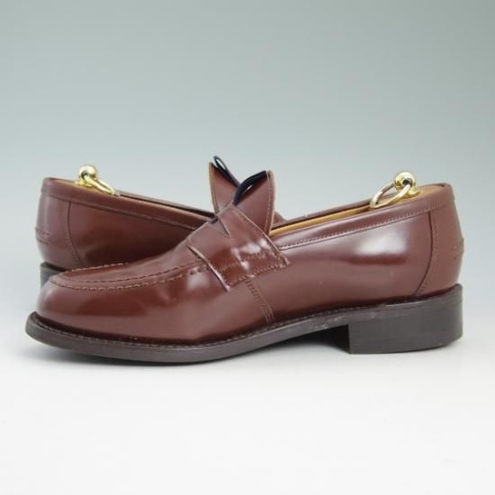 美品★(英)サンダース UK8【★DELUXE別注品】ペニーローファー/Penny Loafer/9838T/コインローファー/SANDERS★b148