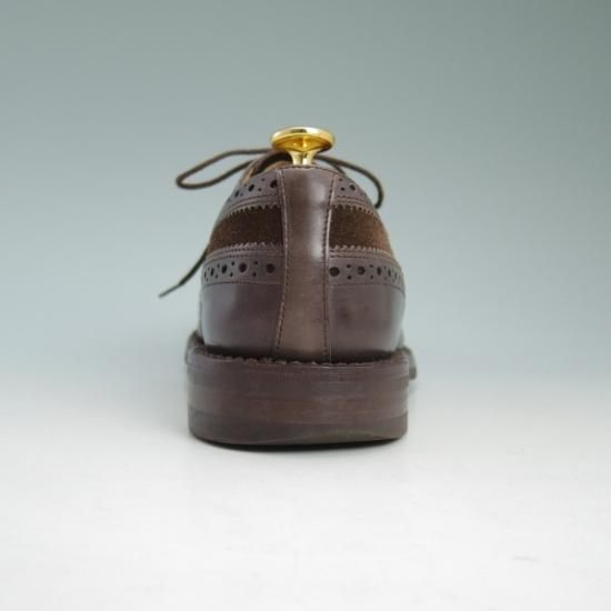 美品★トリッカーズ SIZE 7.5【★希少!!カーフ×スエード コンビ仕様】M5164/カントリーシューズ/短靴/ロングウイング/Tricker's★b149