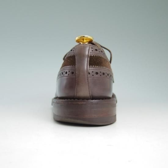 美品★トリッカーズ SIZE 7.5【★希少!!カーフ×スエード コンビ仕様】M5164/カントリーシューズ/短靴/ロングウイング/Tricker's★b149