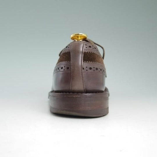 美品★トリッカーズ SIZE 7.5【★希少!!カーフ×スエード コンビ仕様】M5164/カントリーシューズ/短靴/ロングウイング/Tricker's★b149