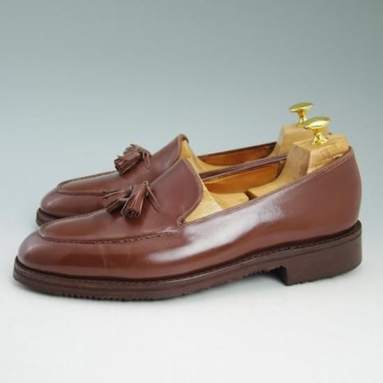 ★ジョンロブ ロンドン UK8程度【時価80万円程度★最高級!!ビスポーク商品】タッセルローファー/JOHN LOBB LONDON★b153