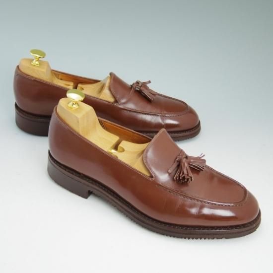 ★ジョンロブ ロンドン UK8程度【時価80万円程度★最高級!!ビスポーク商品】タッセルローファー/JOHN LOBB LONDON★b153