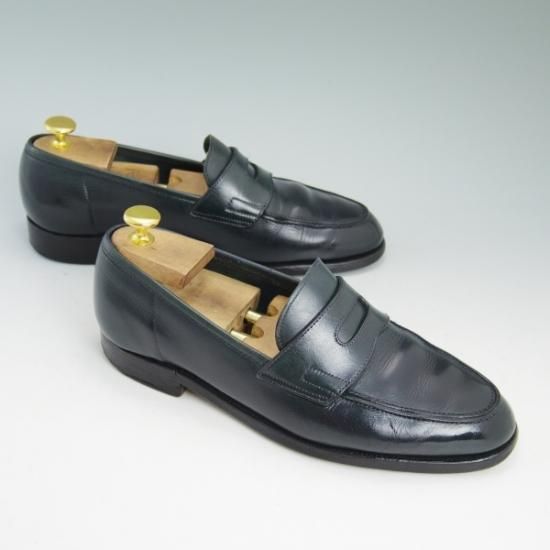 ★ジョンロブ UK7.5程度【★コインローファー/RIO/リオ/PARISロゴ/旧ロゴ】JOHN LOBB★b154