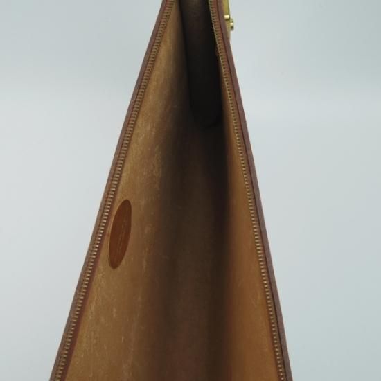 美品★クラッチバッグ【★英国/イギリス製】カーフ レザー/茶/メンズ ビジネス バッグ★N4812
