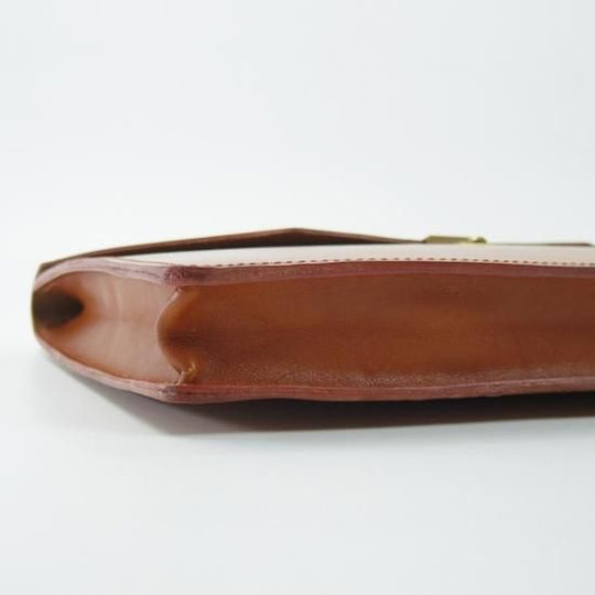 極上★ブルックスブラザーズ/BROOKS BROTHERS【★英国製】クラッチバッグ/茶/メンズ ビジネス バッグ★N4819