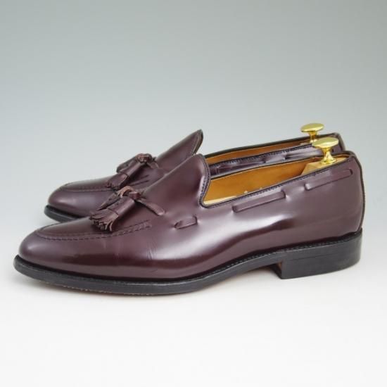 美品★(米)アレンエドモンズ 8C【★タッセルローファー/Grayson】ポリッシュレザー/赤茶/メンズ/ALLEN EDMONDS★b156
