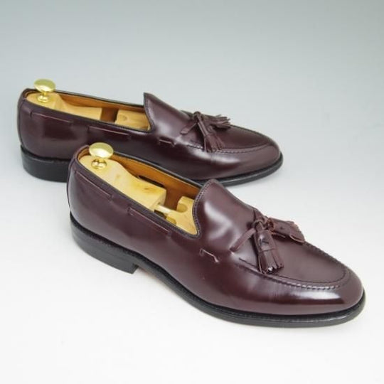 美品★(米)アレンエドモンズ 8C【★タッセルローファー/Grayson】ポリッシュレザー/赤茶/メンズ/ALLEN EDMONDS★b156