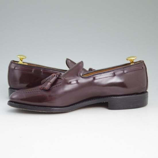 美品★(米)アレンエドモンズ 8C【★タッセルローファー/Grayson】ポリッシュレザー/赤茶/メンズ/ALLEN EDMONDS★b156