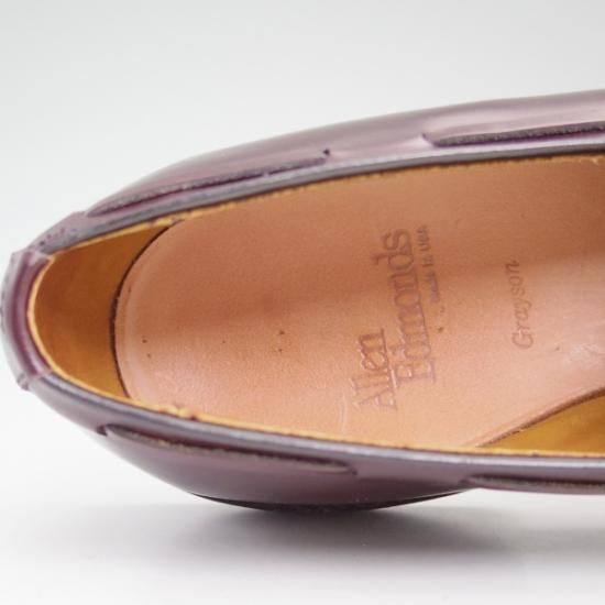 美品★(米)アレンエドモンズ 8C【★タッセルローファー/Grayson】ポリッシュレザー/赤茶/メンズ/ALLEN EDMONDS★b156