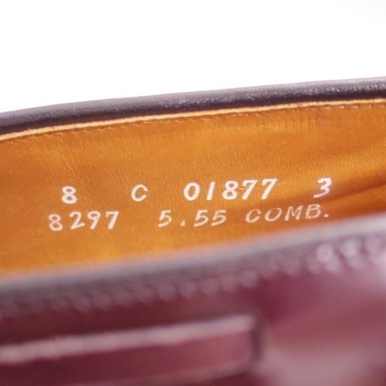 美品★(米)アレンエドモンズ 8C【★タッセルローファー/Grayson】ポリッシュレザー/赤茶/メンズ/ALLEN EDMONDS★b156