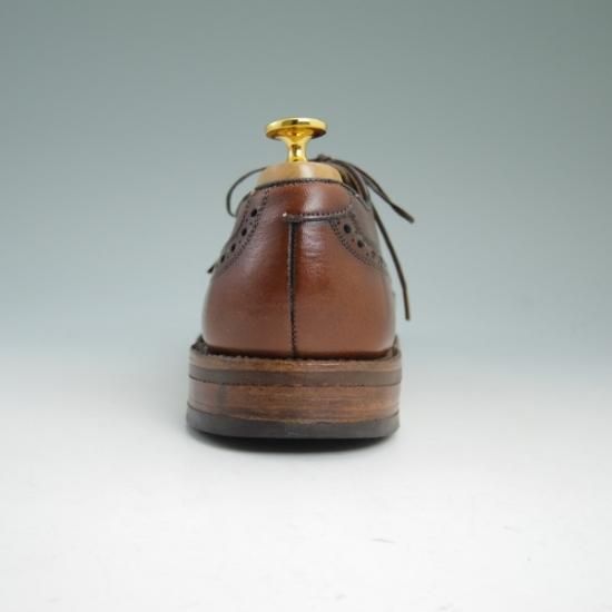 極上★(米)アレンエドモンズ 7E【貴重'70〜'80s★旧ロゴ/Ostendo Cushioned Heel】フルブローグ/McAllen/茶/ALLEN EDMONDS★b157