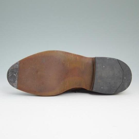極上★(米)アレンエドモンズ 7E【貴重'70〜'80s★旧ロゴ/Ostendo Cushioned Heel】フルブローグ/McAllen/茶/ALLEN EDMONDS★b157