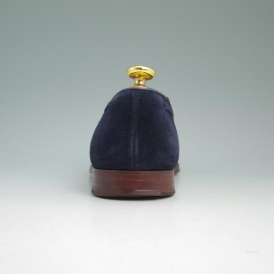 ★クロケット&ジョーンズ 8E【★ポールスミス別注/Paul Smith】タッセルローファー/スエード/紺/Crockett&Jones★b160